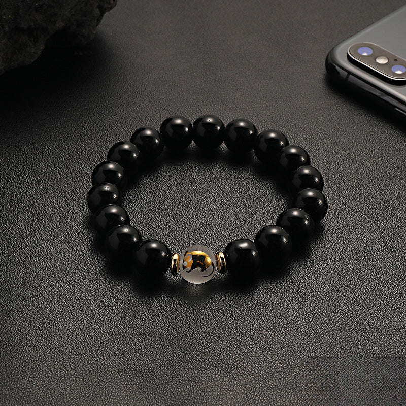 Wholesale Zodiac Black Beaded Bracelet